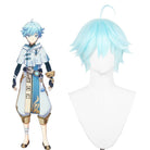 Genshin Impact Chongyun Short Light Blue Cosplay Wig - lemailwigs