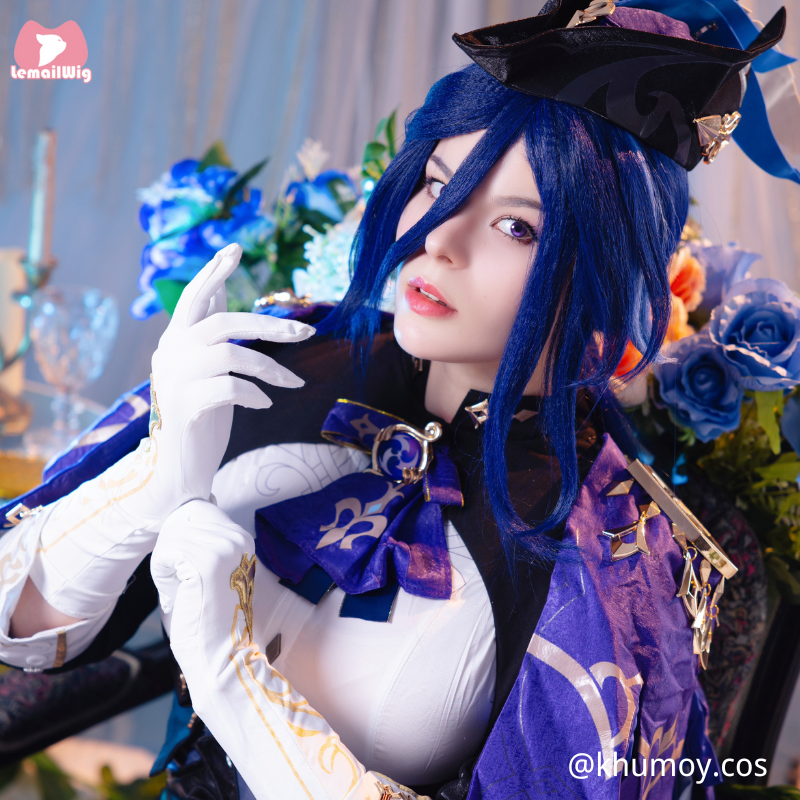 Genshin Impact Clorinde Multi Color Cosplay Wig - lemailwigs