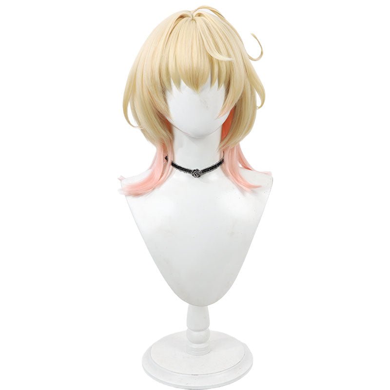 Genshin Impact Emilie Yellow mixed Pink Cosplay Wig - lemailwigs