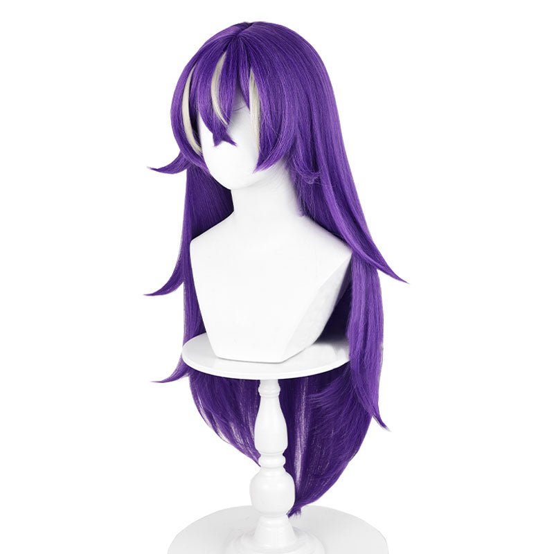 Genshin Impact Fontaine Chevreuse Purple Mixed White Cosplay Wig - lemailwigs