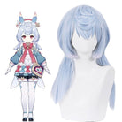 Genshin Impact Fontaine Sigewinne Blue Cosplay Wig - lemailwigs