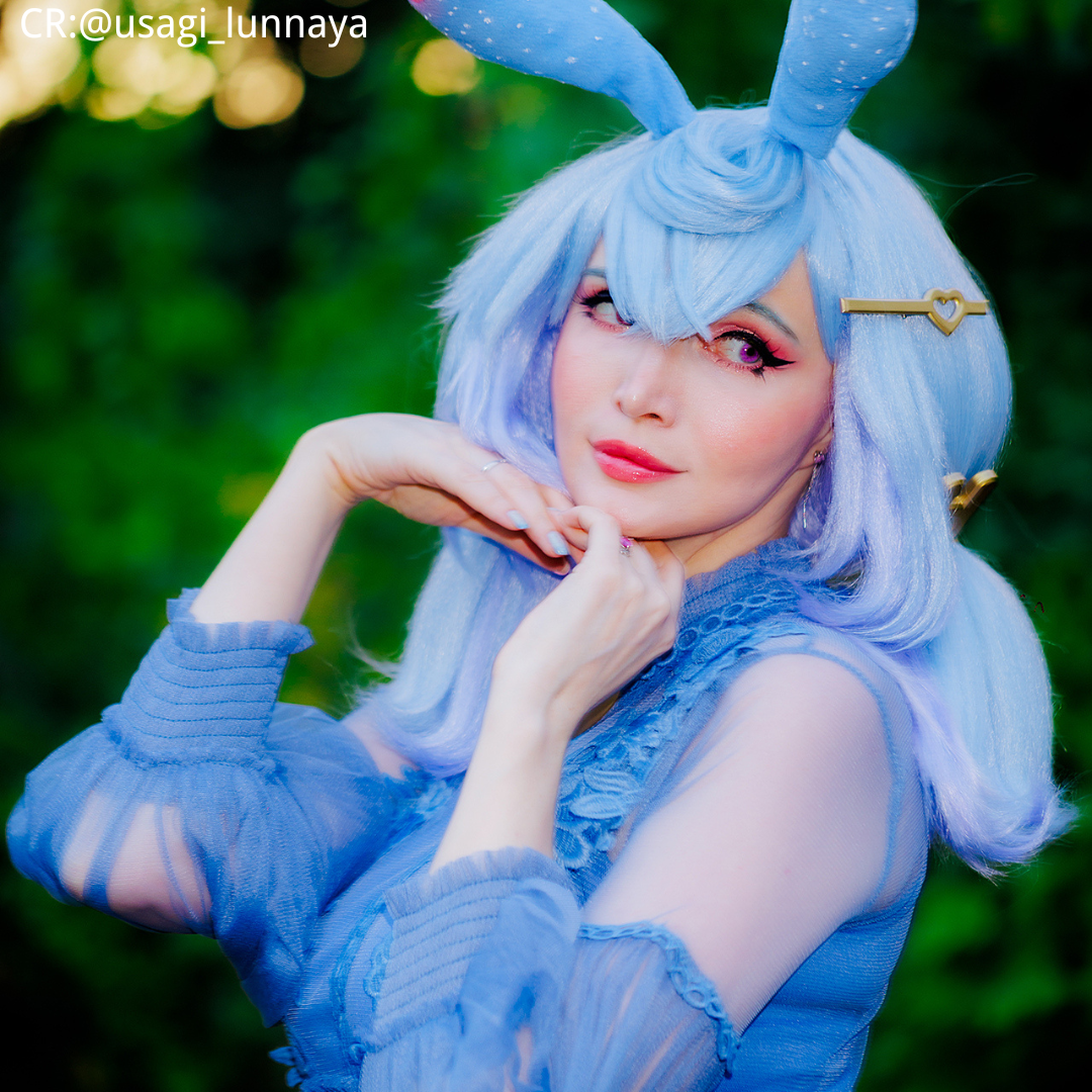 Genshin Impact Fontaine Sigewinne Blue Cosplay Wig – lemailwigs