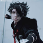 Genshin Impact Fontaine Wriothesley Black Mixed Grey Cosplay Wig - lemailwigs