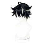 Genshin Impact Fontaine Wriothesley Black Mixed Grey Cosplay Wig - lemailwigs