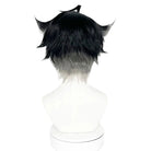 Genshin Impact Fontaine Wriothesley Black Mixed Grey Cosplay Wig - lemailwigs