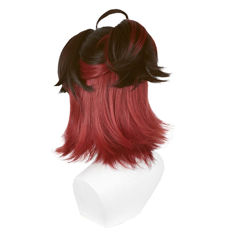 Genshin Impact Gaming Brown Mixed Red Cosplay Wig - lemailwigs