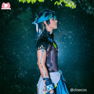 Genshin Impact Kinich Blue Black Short Cosplay Wig - lemailwigs