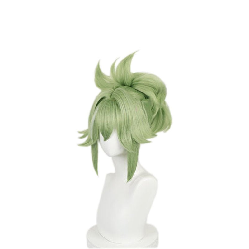 Genshin Impact Kuki Shiobu Short Green Cosplay Wigs - lemailwigs