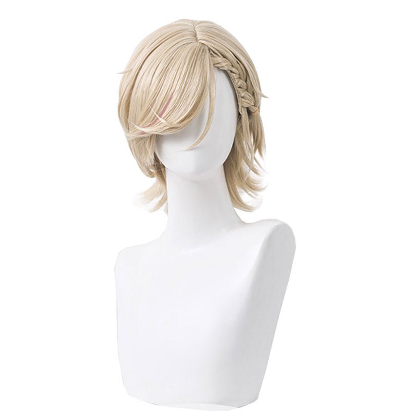 Genshin Impact Lyney Short Blonde Cosplay Wig - lemailwigs