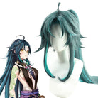 Genshin Impact Mountain Demon Xiao Long Mixed Blue Cosplay Wigs - lemailwigs