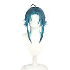 Genshin Impact Mountain Demon Xiao Short Mixed Blue Cosplay Wigs - lemailwigs