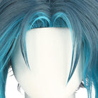 Genshin Impact Mountain Demon Xiao Short Mixed Blue Cosplay Wigs - lemailwigs