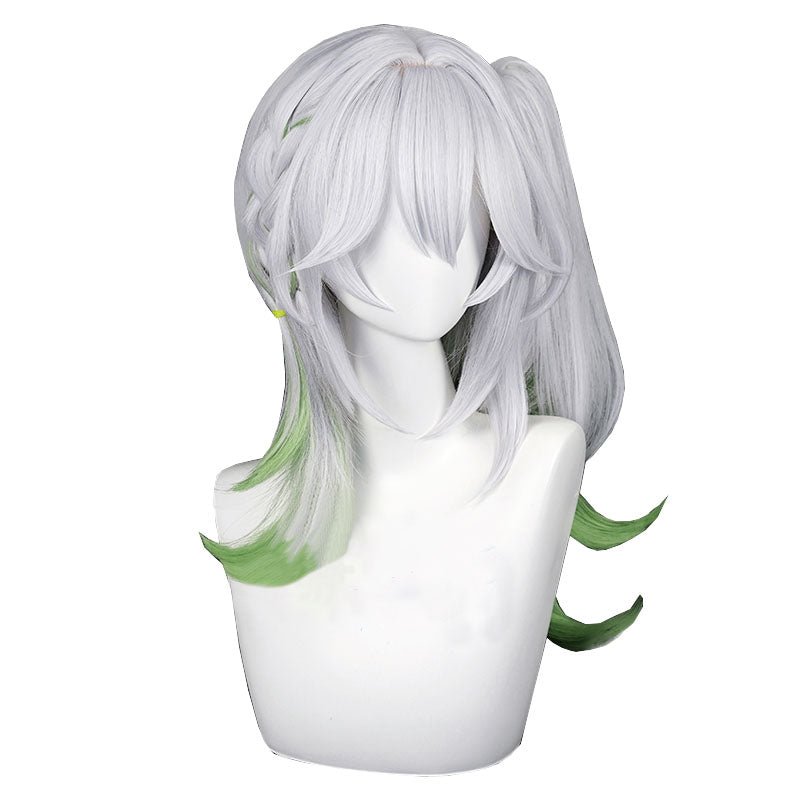 Genshin Impact Nahida Grey Mixed Green Cosplay Wigs - lemailwigs