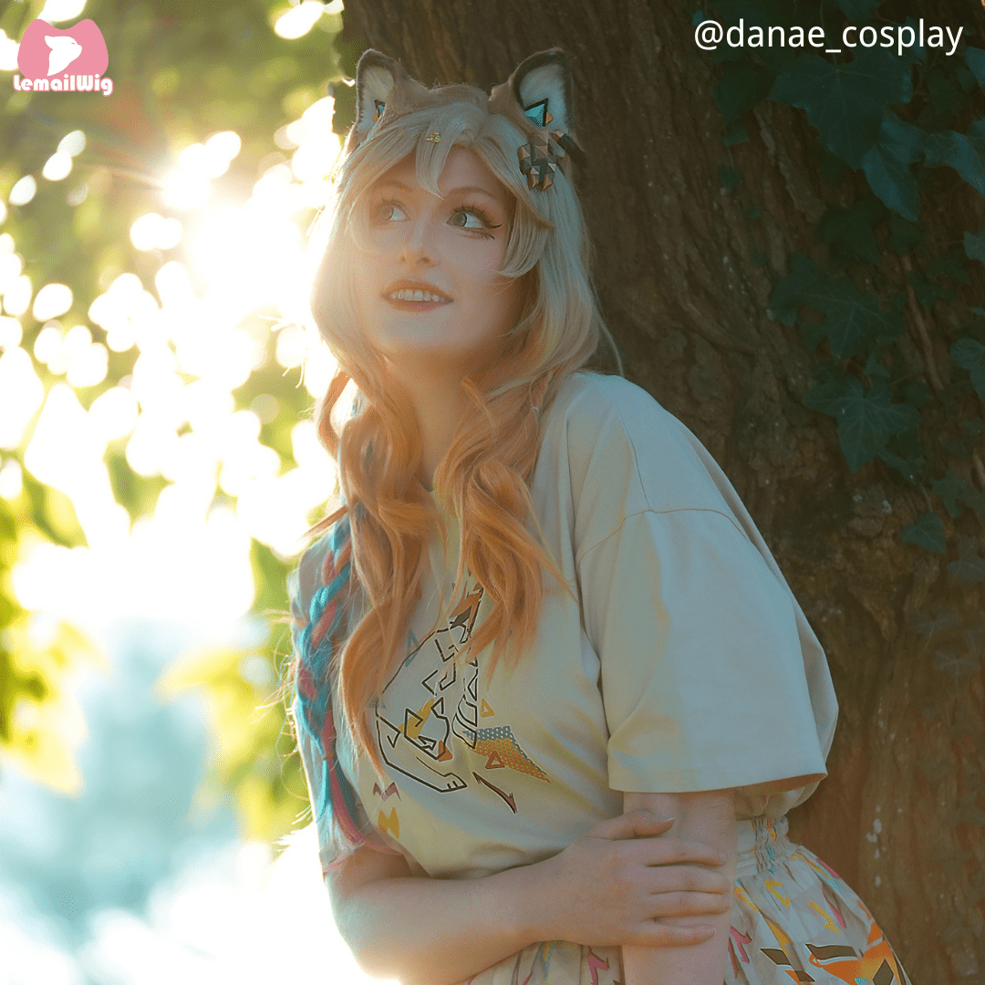 Genshin Impact Natlan Xilonen Cosplay Wig - lemailwigs