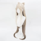 Genshin Impact Ningguang Long Straight Blonde Cosplay Wigs With Bow - lemailwigs