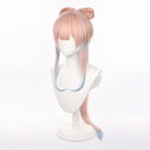 Genshin Impact Sannomiya Kokomi Pink Gradient Blue Long Straight Bow Women Cosplay Wigs - lemailwigs