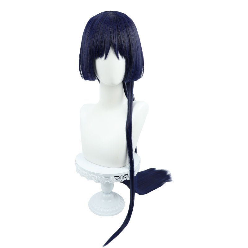 Genshin Impact Scaramouche Long Dark Bule Cosplay Wig - lemailwigs
