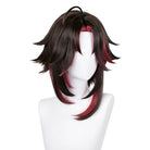 Genshin Impact Xiao Black Mixed Dark Red Cosplay Wig - lemailwigs