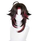 Genshin Impact Xiao Black Mixed Dark Red Cosplay Wig - lemailwigs