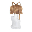 Genshin Impact Yaoyao Short Light Brown Ponytail Cosplay Wigs With Braid Bows - lemailwigs