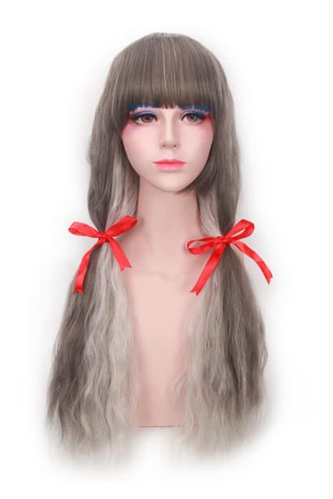 Girls Fashion Long Synthetic Waved Fluffy Wigs - lemailwigs