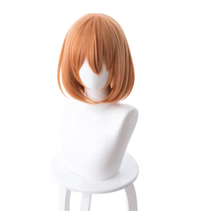 Gotoubun no Hanayome Yotsuba Nakano Short Orange Wave Cosplay Wigs - lemailwigs
