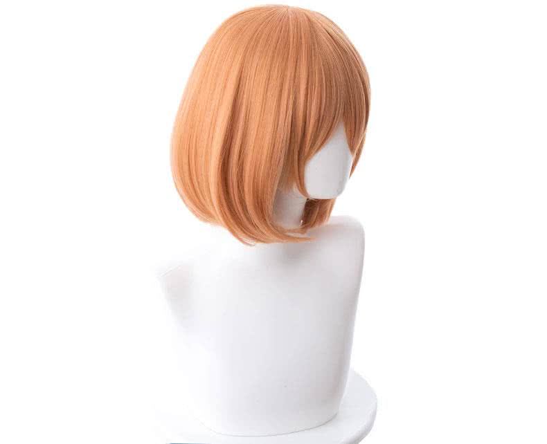 Gotoubun no Hanayome Yotsuba Nakano Short Orange Wave Cosplay Wigs - lemailwigs