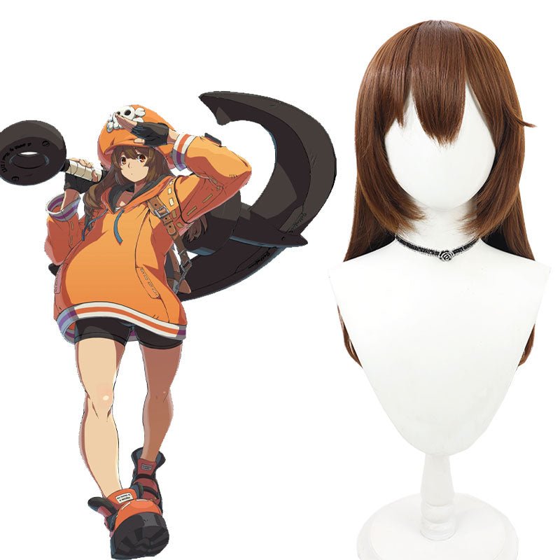 Guilty Gear May Brown Cosplay Wig - lemailwigs