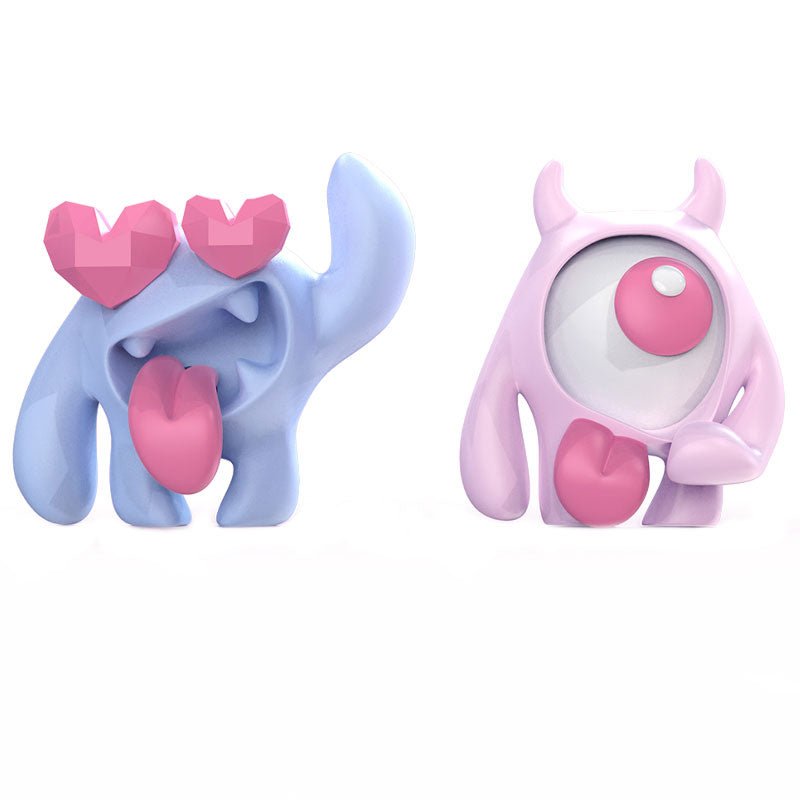 Halloween Colorful Monster Ear Clip Earrings - lemailwigs