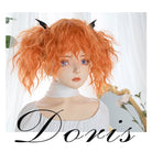Halloween Curly Pumpkin Devil Orange Cosplay Wigs - lemailwigs