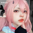 Halloween Long Pink Lolita Wigs 73cm Straight Woman Hair Cute Cosplay Wigs - lemailwigs