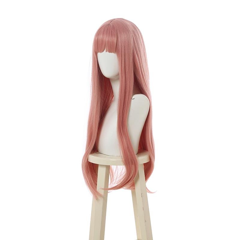 Halloween Long Pink Lolita Wigs 73cm Straight Woman Hair Cute Cosplay Wigs - lemailwigs