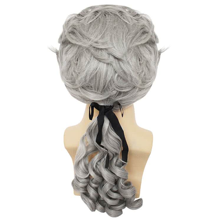 Halloween Men Long Curly Judge Wigs Evening Party Cosplay Wigs - lemailwigs