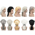 Halloween Men Long Curly Judge Wigs Evening Party Cosplay Wigs - lemailwigs