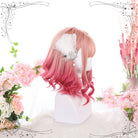 Harajuku Short Curly Pink Gradient Lolita Wig - lemailwigs