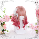 Harajuku Short Curly Pink Gradient Lolita Wig - lemailwigs