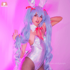 Hatsune Miku Long Blue Cosplay Wigs - C - lemailwigs