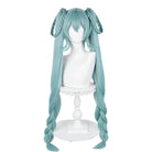 Hatsune Miku Long Light Green Double Tail Cosplay Wig - lemailwigs