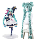 Hatsune Miku Luminasta Figure Light Green Braids Cosplay Wig - lemailwigs