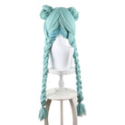 Hatsune Miku Luminasta Figure Light Green Braids Cosplay Wig - lemailwigs