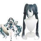 HATSUNE MIKU WITH YOU Grey Blue Mixed White Cosplay Wigs - lemailwigs