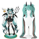 Hatsune Miku x Rascal Green Mixed Brown Cosplay Wig - lemailwigs
