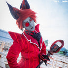 Hazbin Hotel Alastor Red Mixed Black Cosplay Wig - lemailwigs