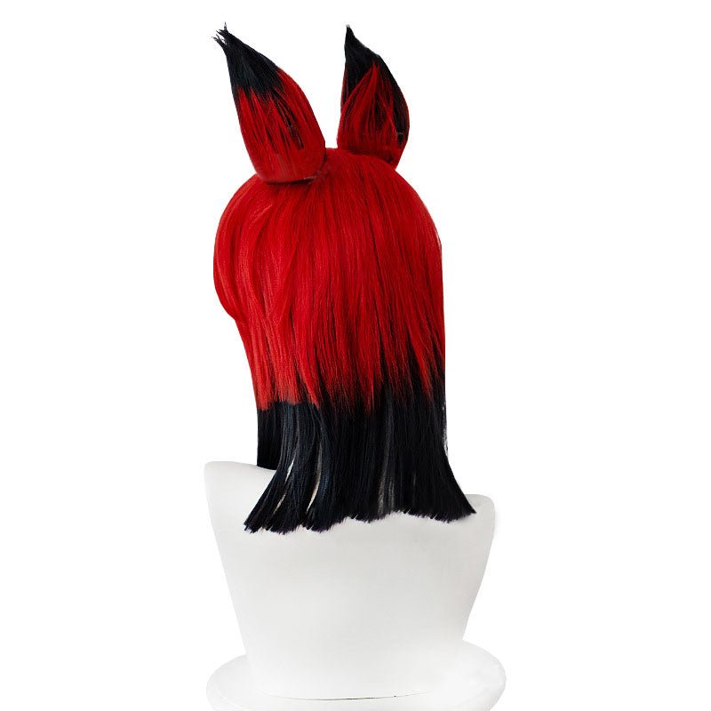 Hazbin Hotel Alastor Red Mixed Black Cosplay Wig - lemailwigs