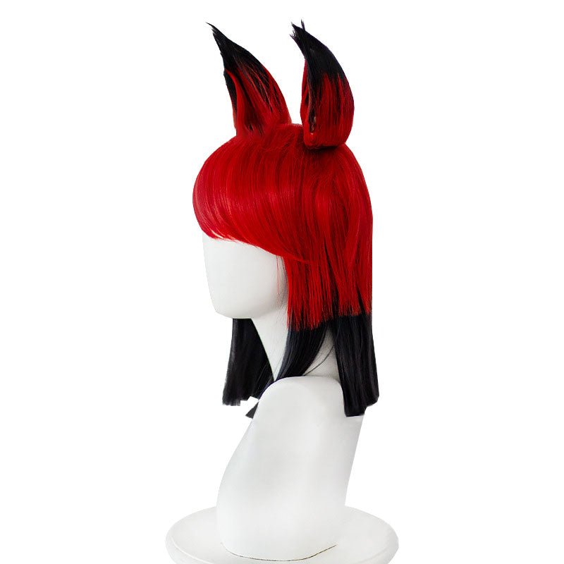Hazbin Hotel Alastor Red Mixed Black Cosplay Wig - lemailwigs