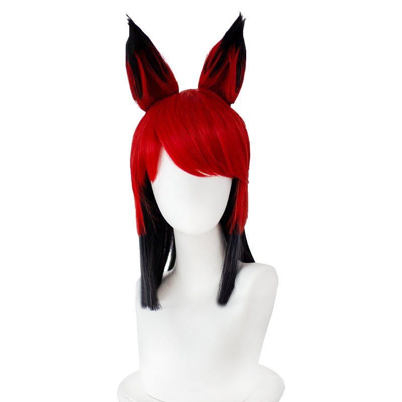 Hazbin Hotel Alastor Red Mixed Black Cosplay Wig - lemailwigs