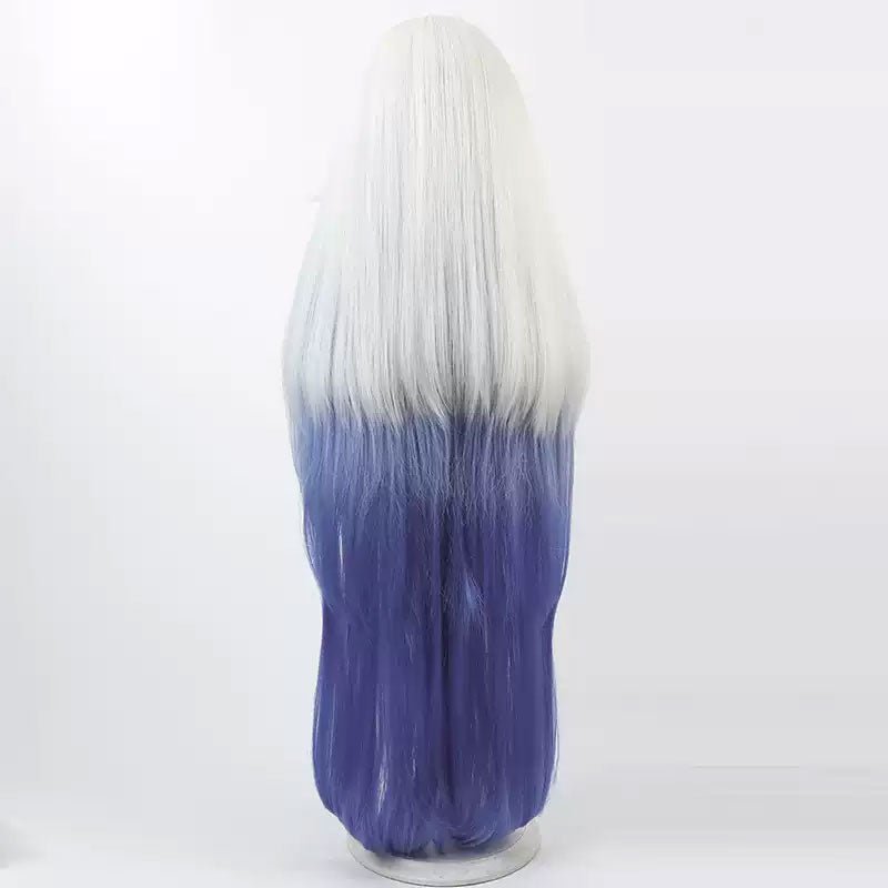 Hazbin Hotel Emily Blue mixed White Cosplay Wig - lemailwigs