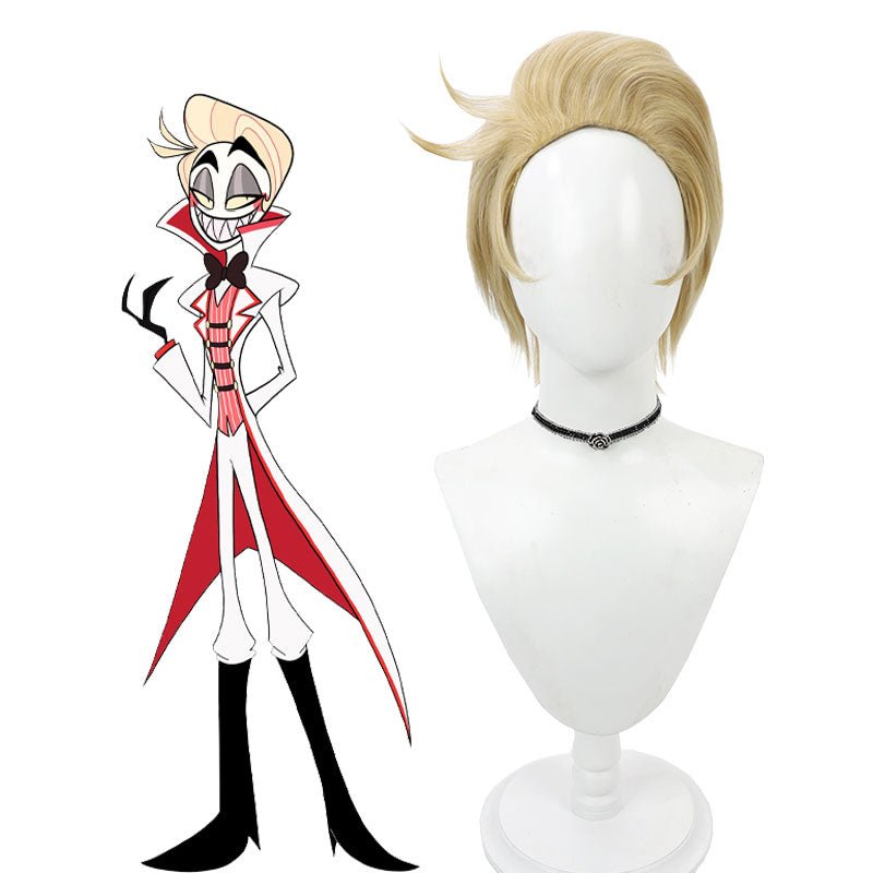 Hazbin Hotel Lucifer Morningstar Cosplay Wig - lemailwigs