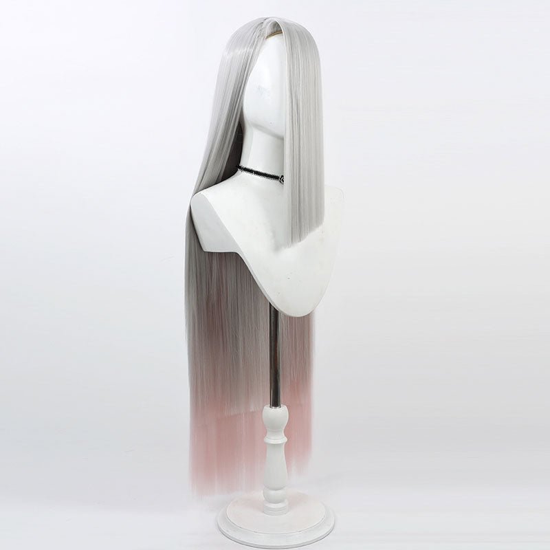 Hazbin Hotel Vaggie White Long Cosplay Wigs - lemailwigs