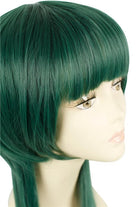 HITMAN REBORN! Yuni Uni Long Straight Synthetic Hair Dark Green Anime Cosplay Wigs - lemailwigs
